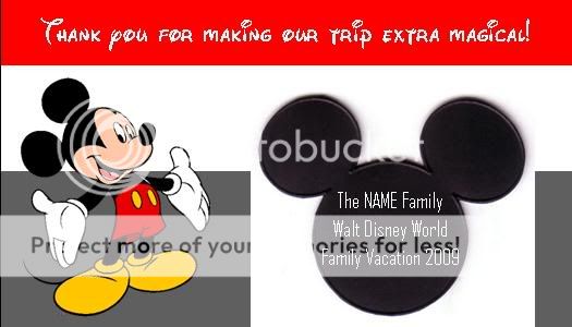 disney thank you cards