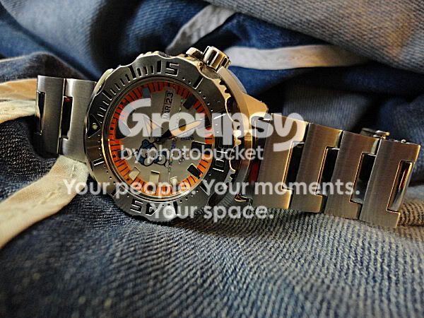 SOLD: Monster Mod blue bear sticker on dial, relumed hands | WatchUSeek ...