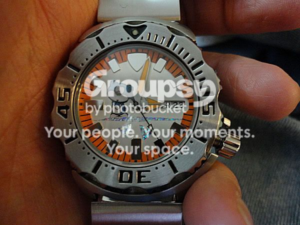 SOLD: Monster Mod blue bear sticker on dial, relumed hands | WatchUSeek ...
